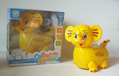 兒童電動玩具燈光音樂電動萬向卡通大象萬向車玩具 孩子們的歡樂伙伴